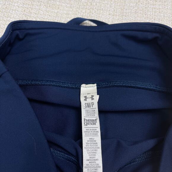Under Armour Dark Navy Blue Compression Cropped Leggings Size‎ Small - Picture 5 of 7